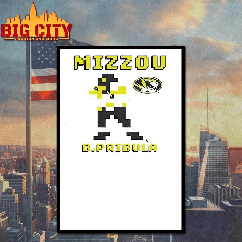 Missouri Football Beau Pribula Retro Baller Shirt