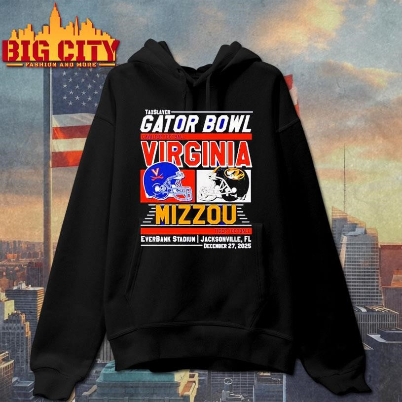 Missouri Tigers vs Virginia Cavaliers 2025 TaxSlayer Gator Bowl head to head Shirt