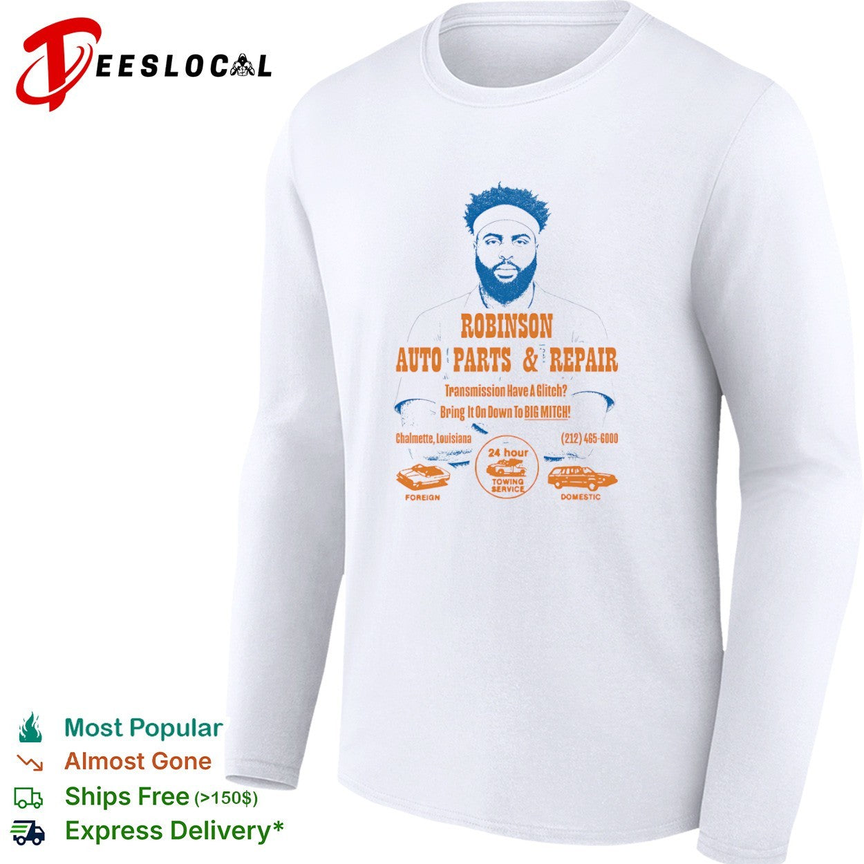Mitchell Robinson New York Knicks Auto Parts and Repair shirt