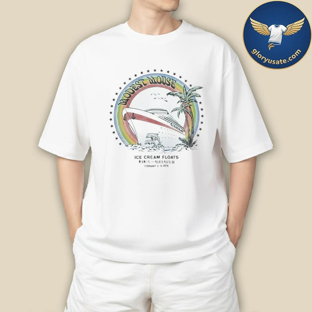Modest Mouse Ice Cream Floats Norwegian Pearl Shirt