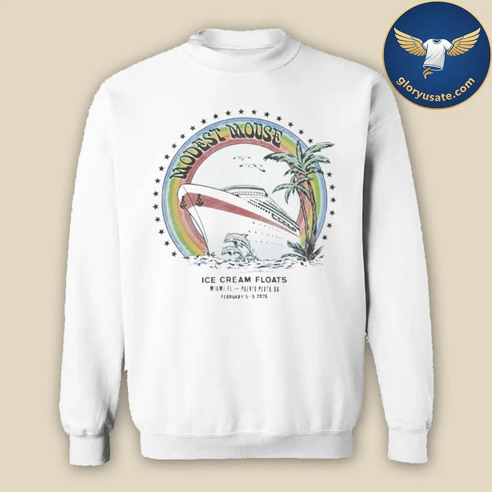 Modest Mouse Ice Cream Floats Norwegian Pearl Shirt