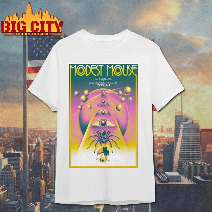 Modest Mouse Tour 2025 Boston MA Poster Shirt