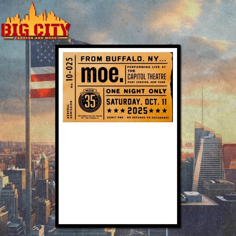 Moe Port Chester New York Oct 11 2025 Tour Poster Shirt