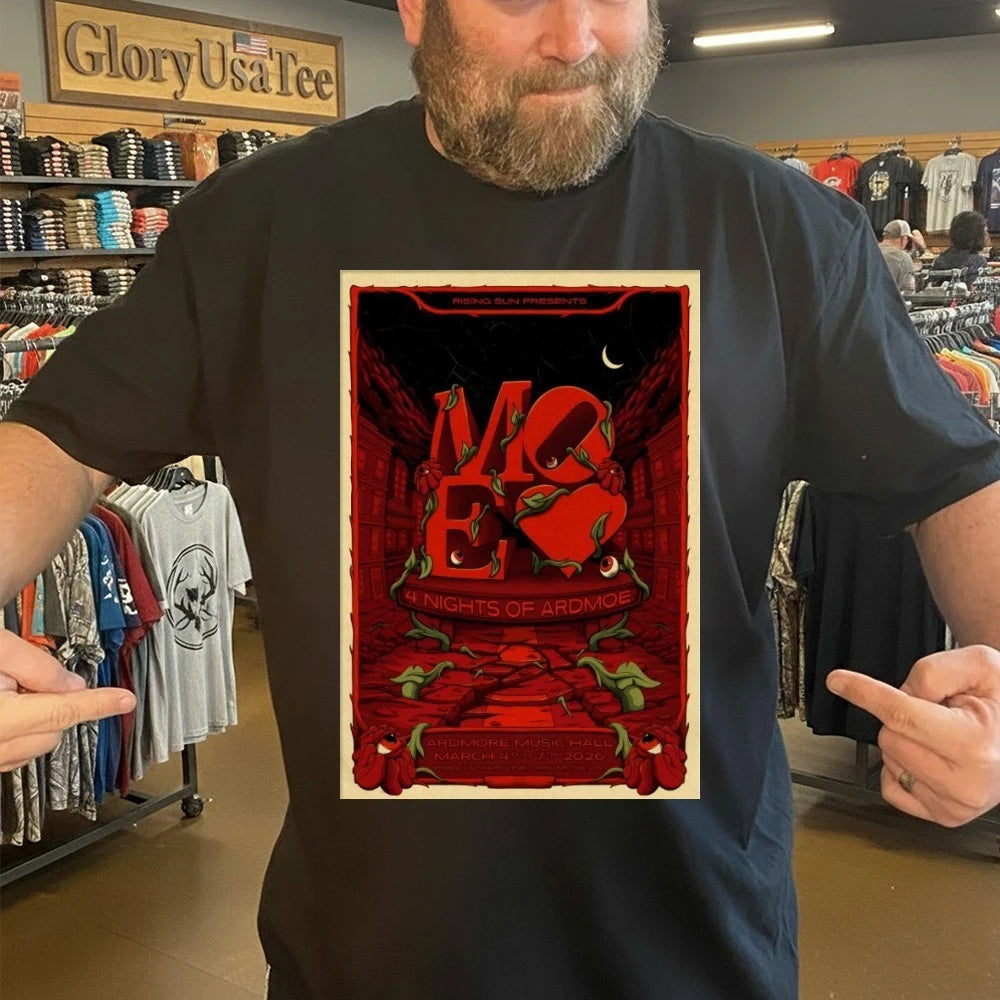Moe. March 4-7 2026 Ardmore PA On Poster Shirt