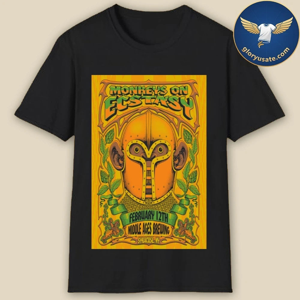 Moe. Monkeys On Ecstasy Feb 12 2026 Middle Ages Brewing Syracuse NY Poster Shirt