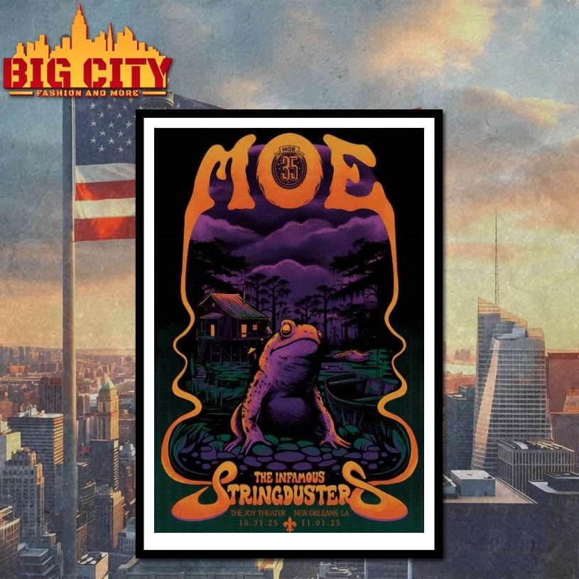 Moe. Oct 31-Nov 1 2025 New Orleans Halloween Shows Poster Shirt