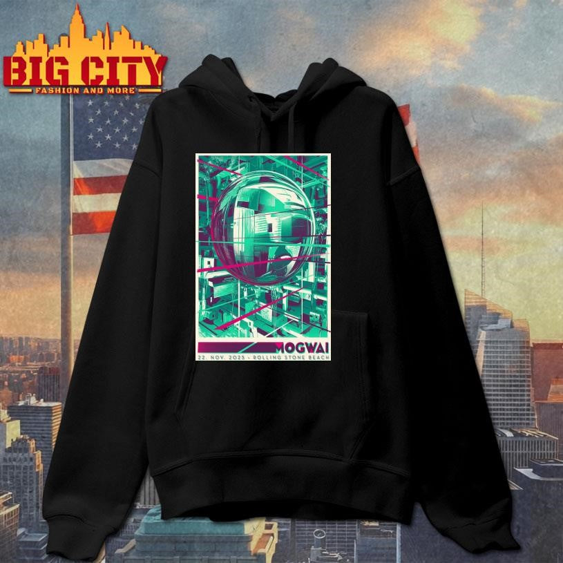 Mogwai Nov 22 2025 Rolling Stone Beach Poster Shirt