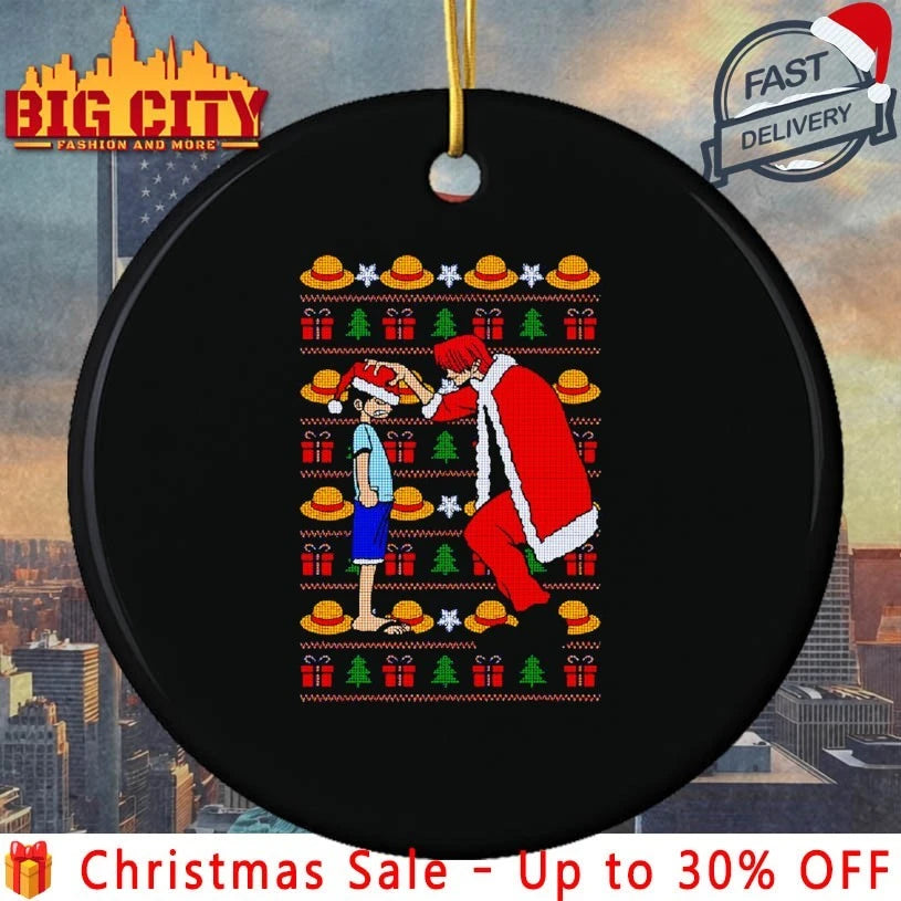 Monkey D. Luffy Christmas Hat ugly shirt