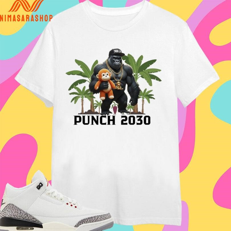 Monkey Punch 2030 Viral Monkey Lovers Graphic 2026 Shirts