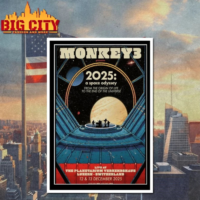 Monkey3 Fall Tour Dec 2025 Live at the Luzern Planetarium Poster shirt