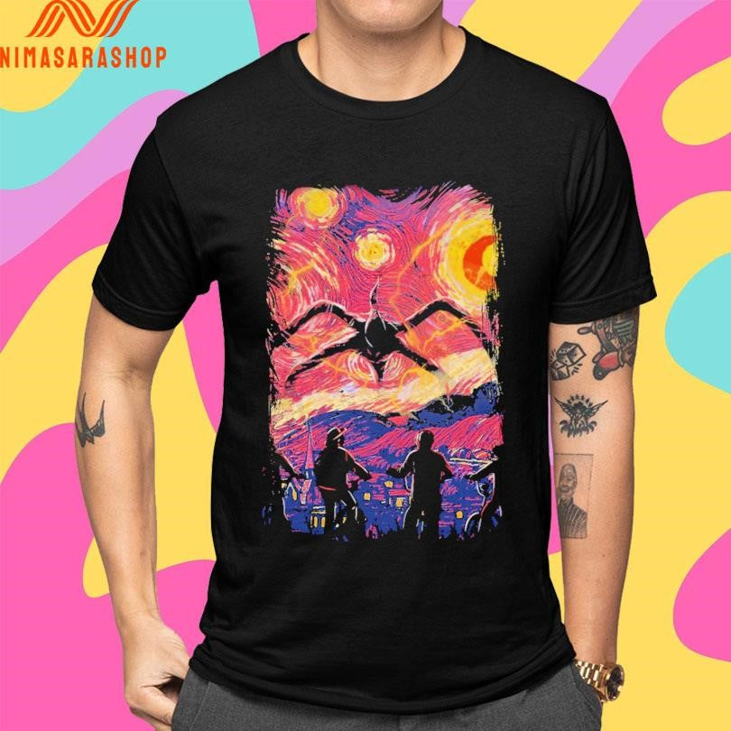 Monster In Starry Night Shirts