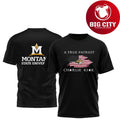 Montana State x Charlie Kirk a true patriot USA flag Shirt