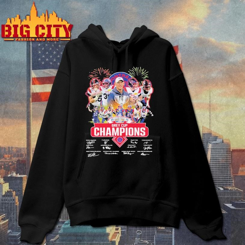 Montreal Alouettes Grey Cup 2025 Champions Winner Shirt
