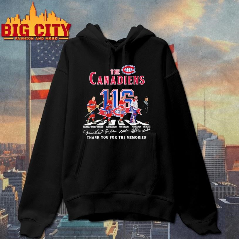 Montreal Canadiens 116th Anniversary 1909-2025 Thank You Shirt