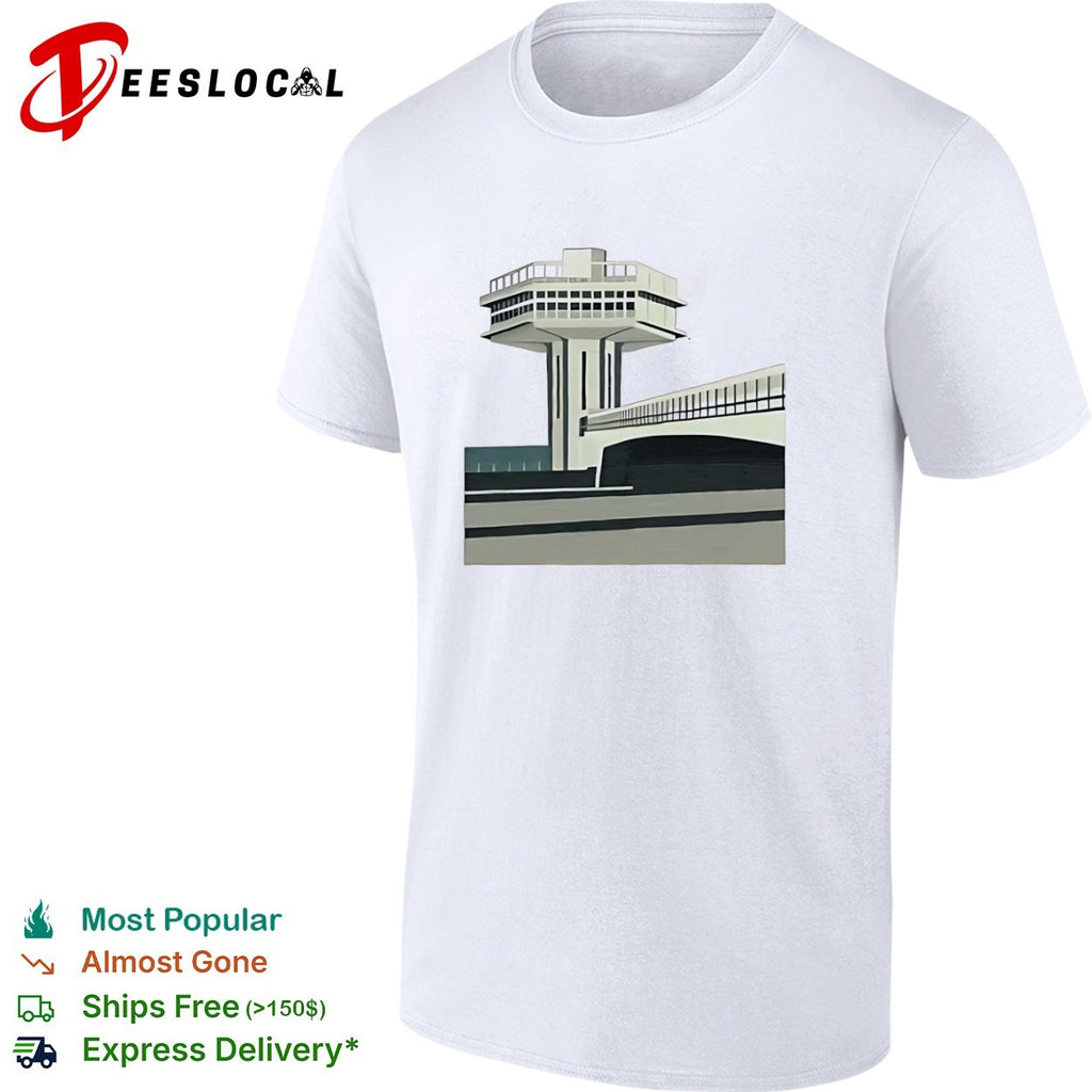 Monument of Kiev soviet modernism architectural landmark travel shirt