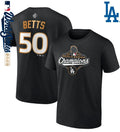 Mookie Betts Los Angeles Dodgers 2025 World Series Champions Name &amp; Number T-Shirt
