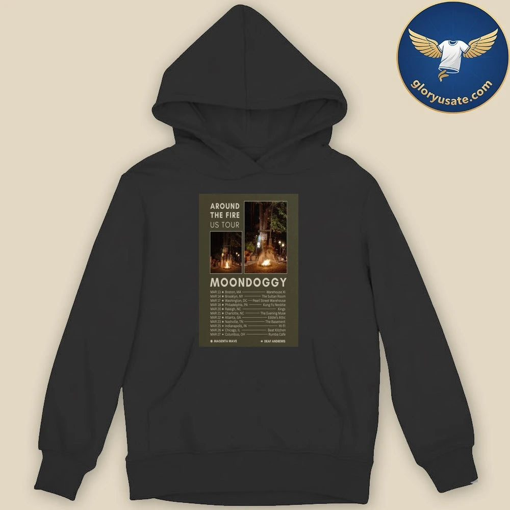 Moondoggy Around The Fire US Tour 2026 Poster Shirt