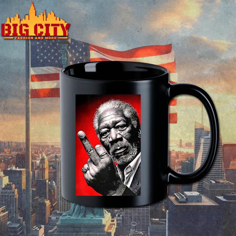 Morgan Freeman middle finger meme shirt