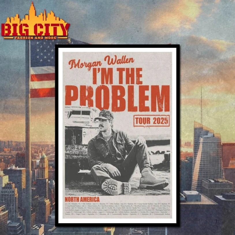 Morgan Wallen I’m The Problem Tour North America 2025 Poster Shirt