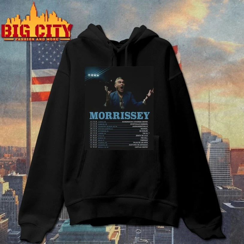 Morrissey Live Across Europe Tour 2026 poster shirt