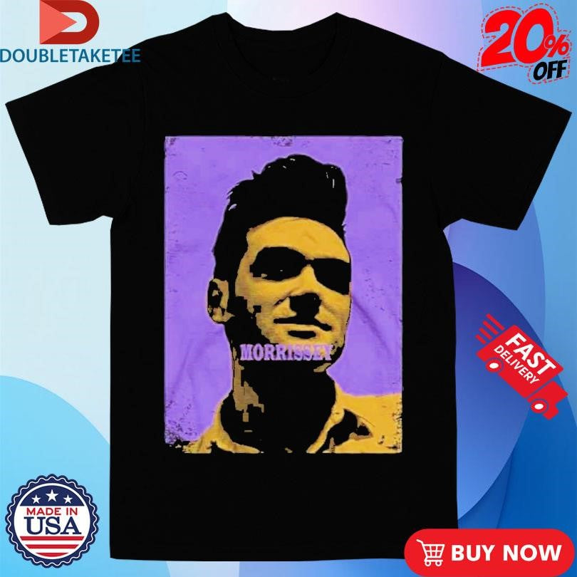 Morrissey Purple &amp; Yellow Photo T-Shirts