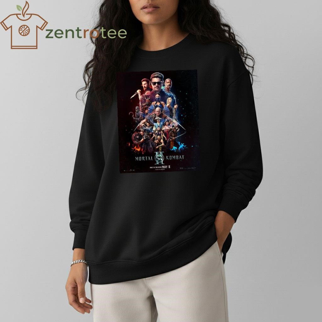 Mortal Kombat II Movie Official Poster Only In Theaters On May 8 2026 shirt