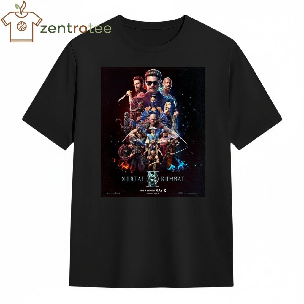 Mortal Kombat II Movie Official Poster Only In Theaters On May 8 2026 shirt