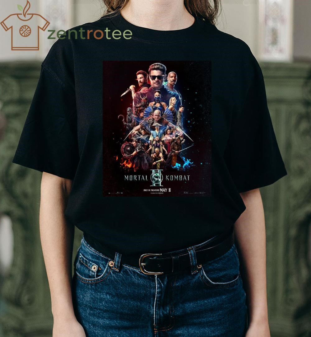Mortal Kombat II Movie Official Poster Only In Theaters On May 8 2026 shirt