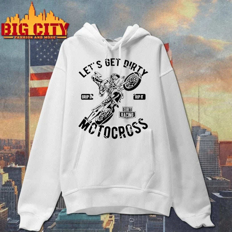 Motocross Raglan Let’s Get Dirty Dirt Bike Shirt