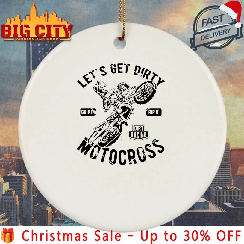 Motocross Raglan Let’s Get Dirty Dirt Bike Shirt