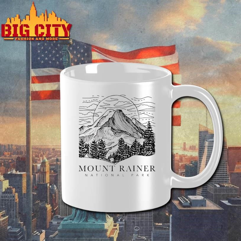 Mount Rainier Washington Mountain Mt Climbing Summit Hiking Shirt