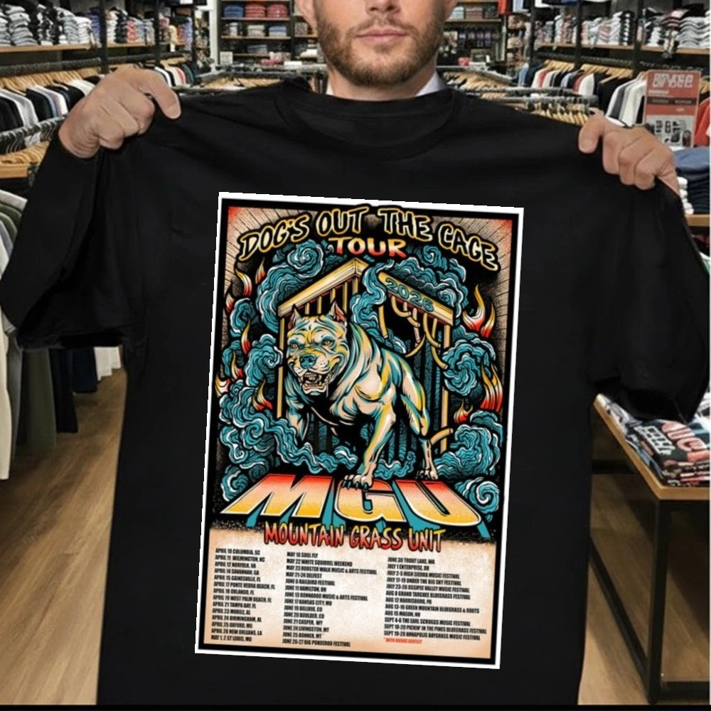 Mountain Grass Unit Dogs Out The Cage Tour 2026 Poster Shirt