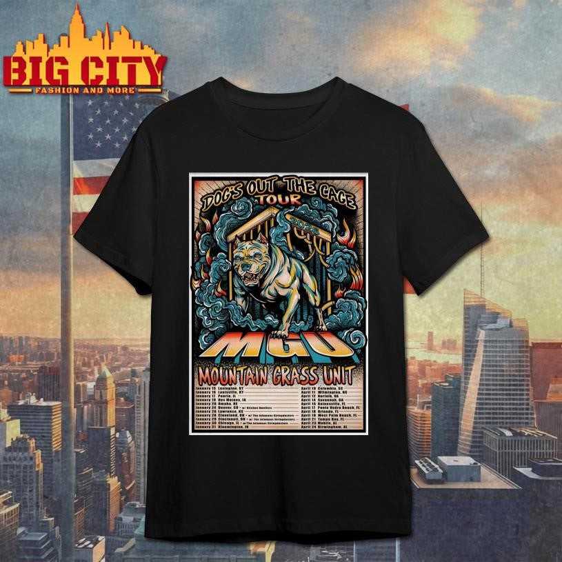 Mountain Grass Unit Tour Dog’s Out The Cage 2026 Poster Shirt