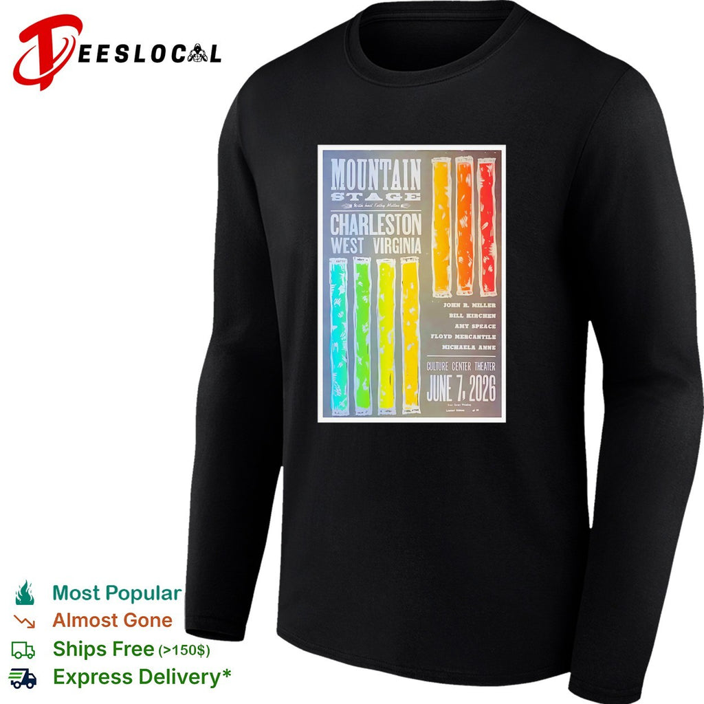 Mountain Stage Charleston West Virginia John R Miller Bill Kirchen Amy Speace shirt