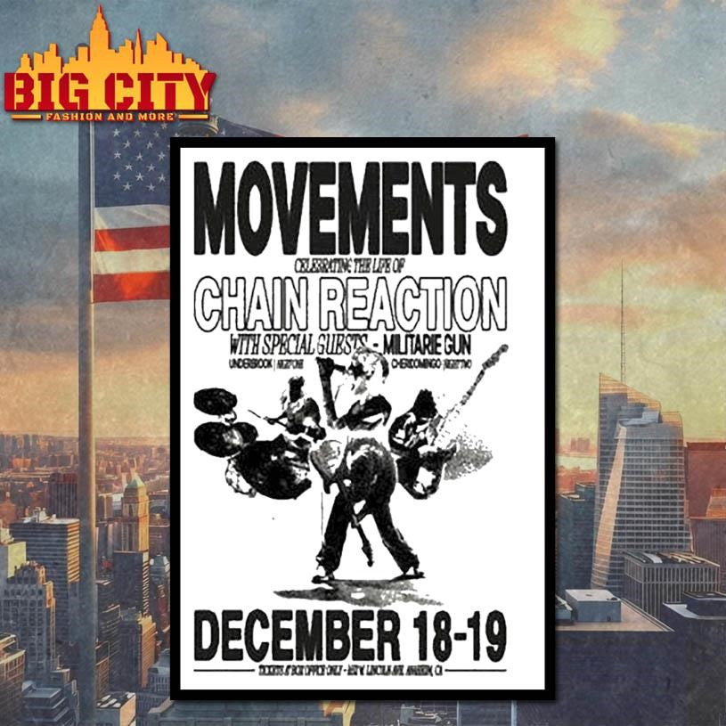 Movements Chain Reaction Anaheim, Ca Dec 18-19 2025 Concert Shirt
