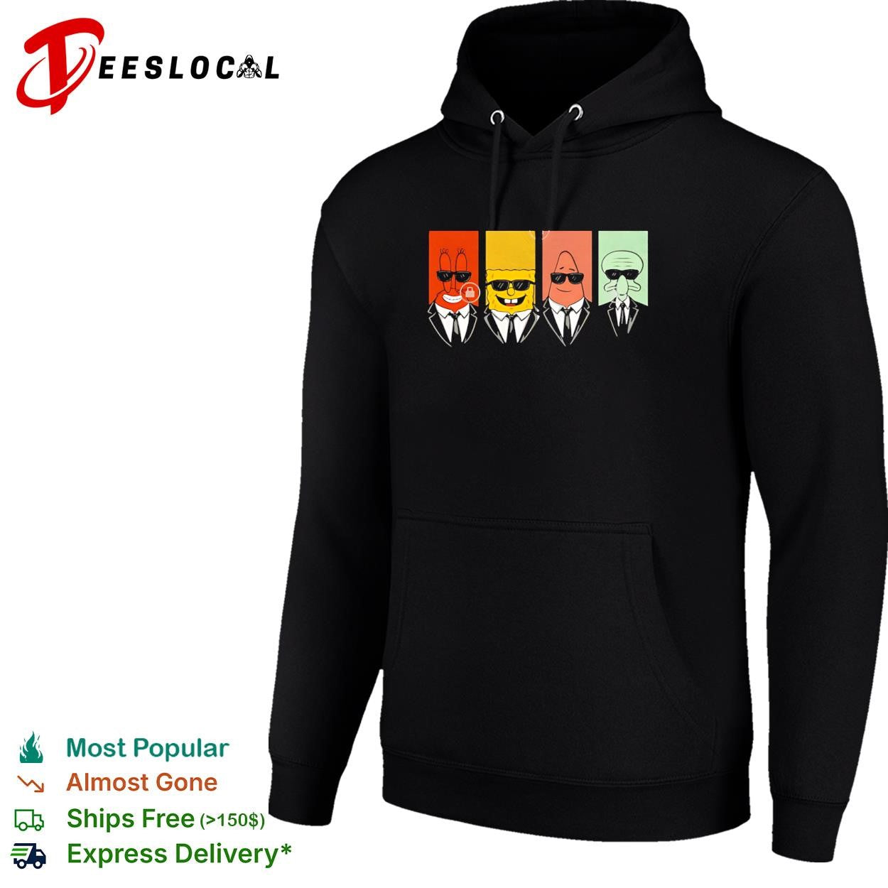 Mr Krabs SpongeBob Patrick and Squidward style of Reservoir Dogs shirt