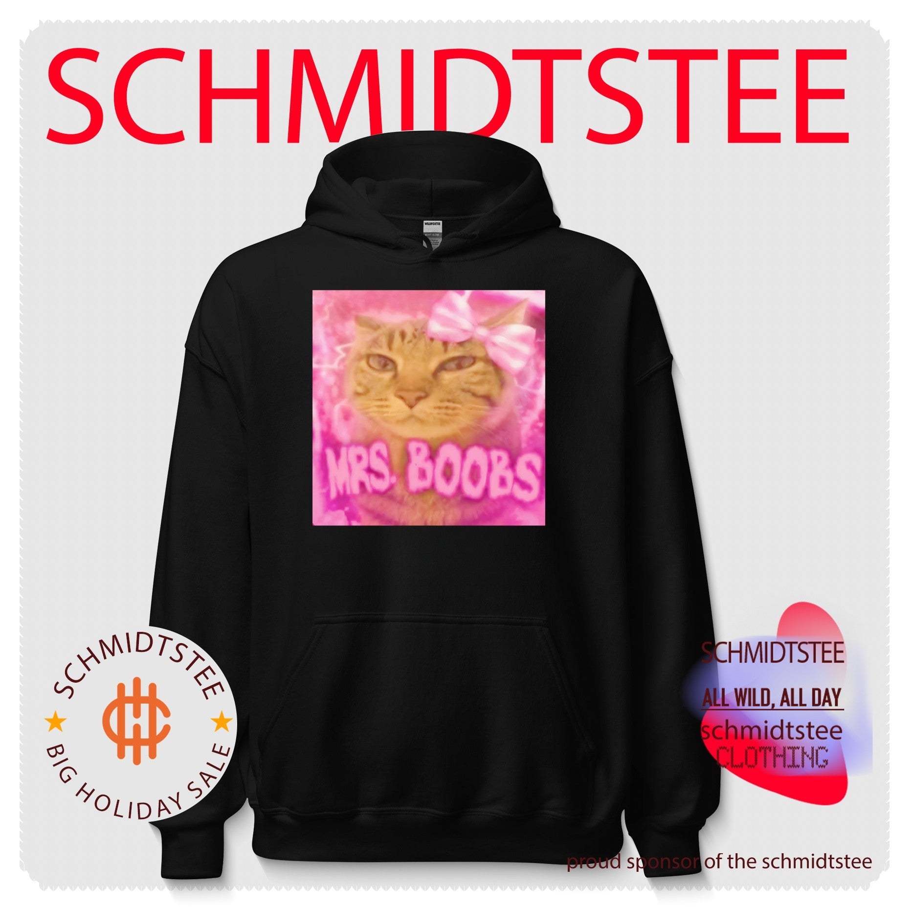 Mrs Boobs the Cat pink aesthetic shirt