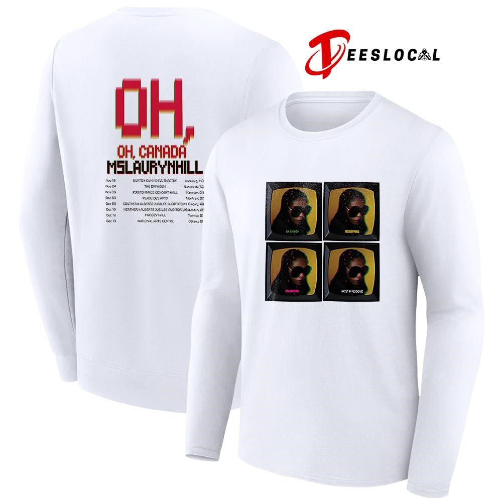 Ms Lauryn Hill Oh Canada tv vintage dates graphic shirt