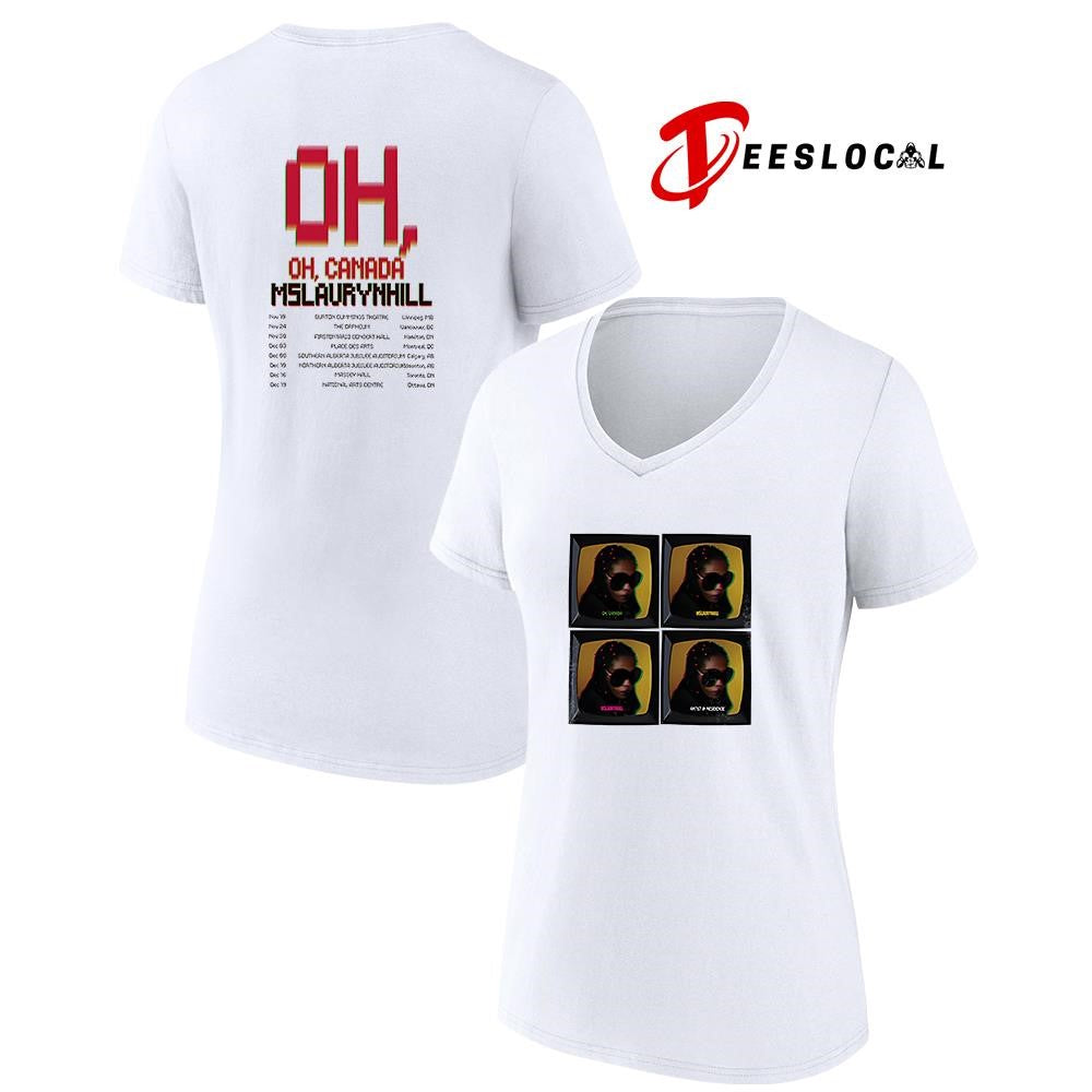 Ms Lauryn Hill Oh Canada tv vintage dates graphic shirt