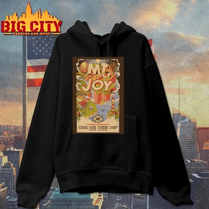 Mt Joy 2026 Australia &amp; New Zealand Tour Poster Shirt