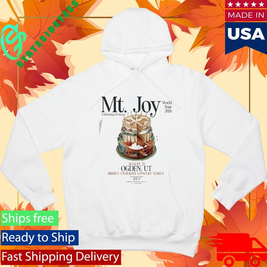 Mt. Joy Concert Poster At Ogden Twilight Concert Series In Ogden UT On August 25 2026 Celebration Cake Artwork T-Shirt
