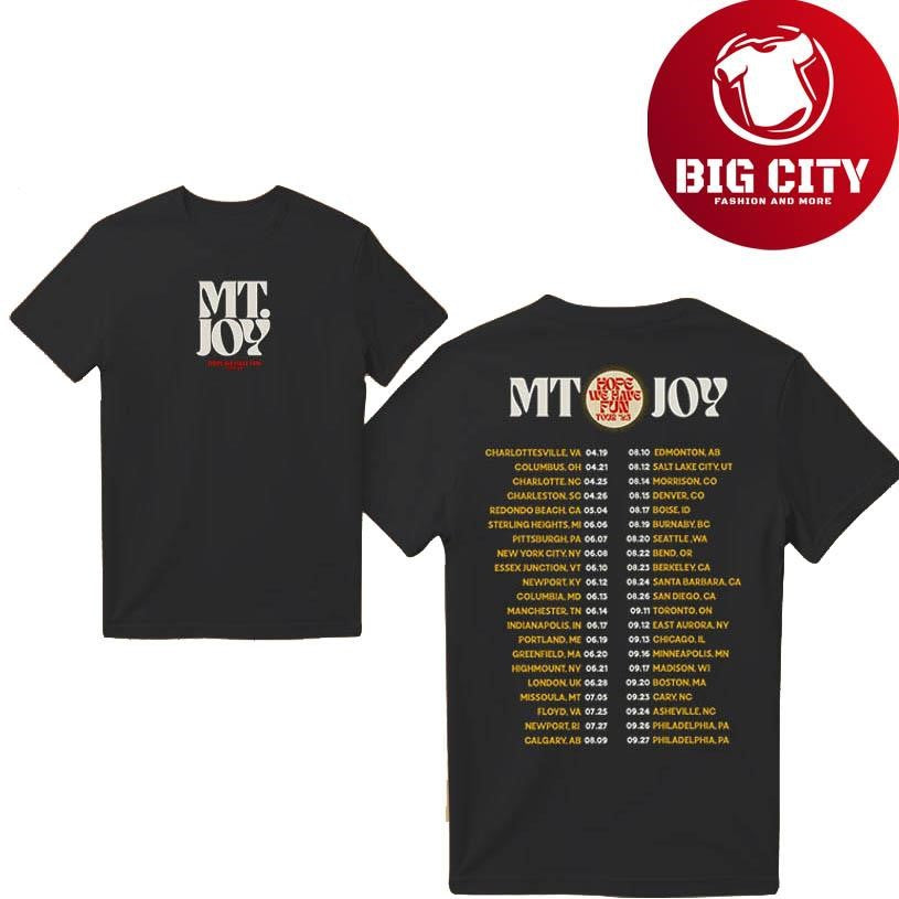 Mt. Joy Hope We Have Fun Tour 2025 New Shirt