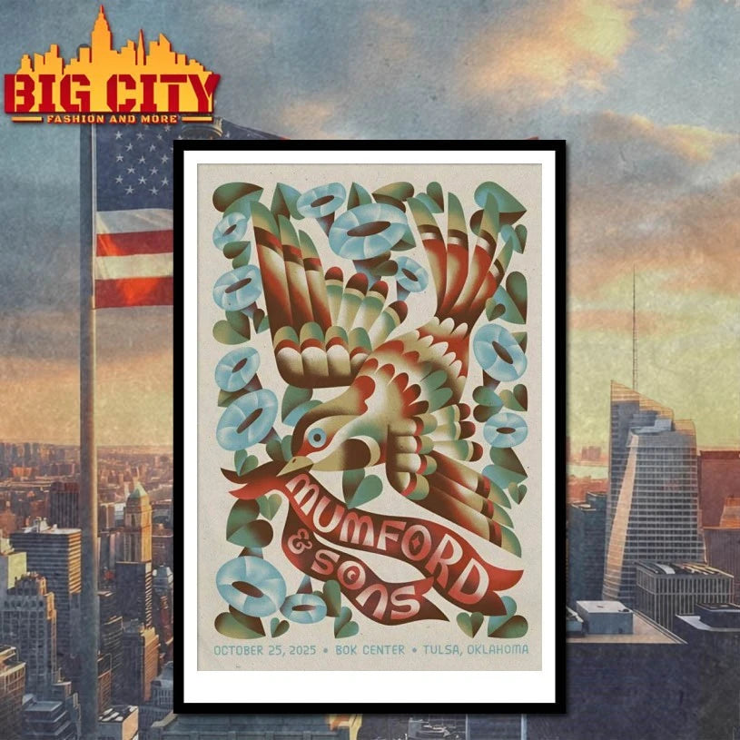 Mumford And Sons 10-25-2025 Tulsa OK Poster shirt