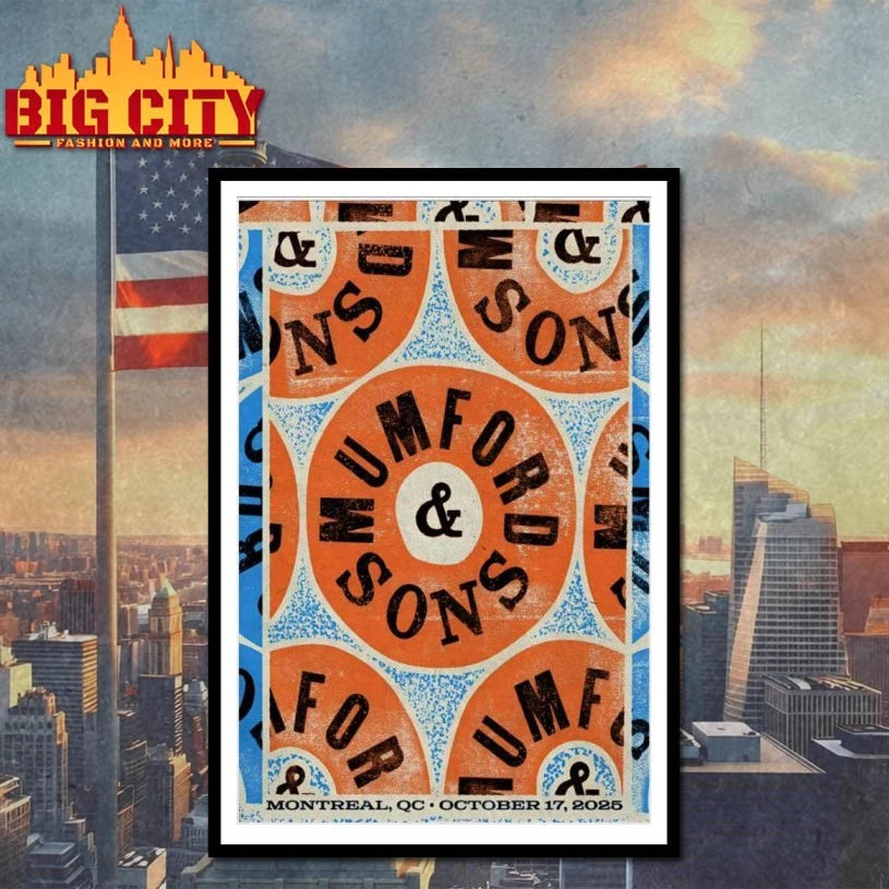 Mumford And Sons Centre Bell Montreal Oct 17 2025 Poster Shirt