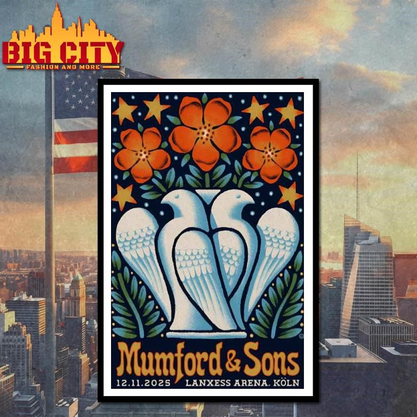 Mumford And Sons Cologne Germany November 12 2025 Poster Shirt