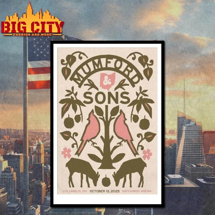 Mumford And Sons Columbus OH, October 12 2025 Poster shirt
