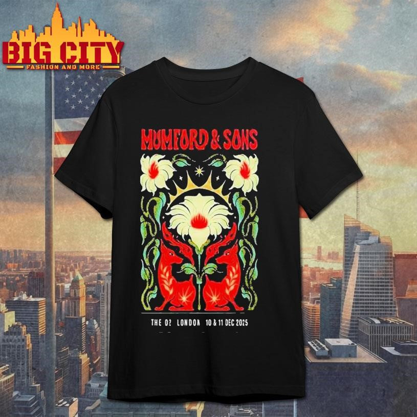 Mumford And Sons London Uk Event At The O2 On 10 And 11 December 2025 Shirt