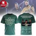 Mumford And Sons Prizefighter North America Tour 2026 Green Two Sided Shirt