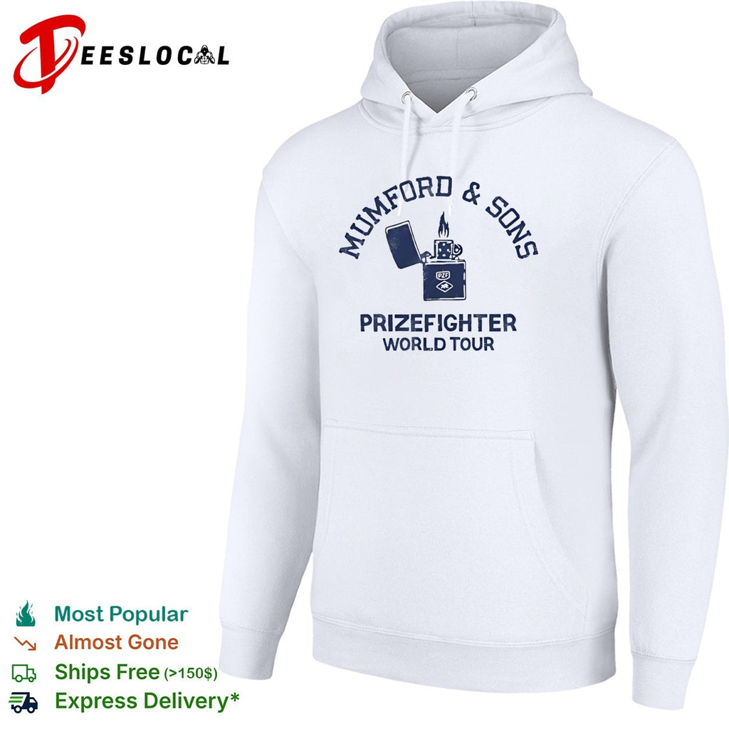 Mumford and Sons Prizefighter World Tour lighter shirt