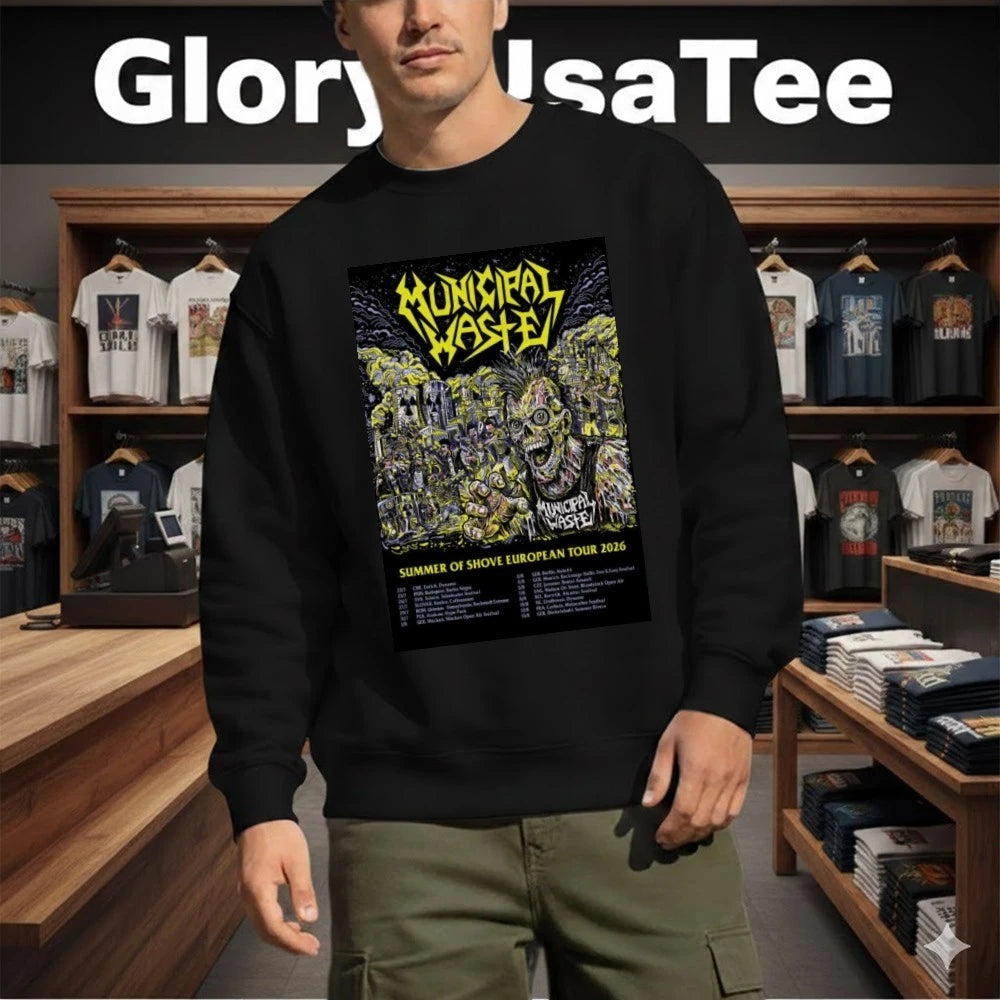 Municipal Waste Summer Of Shove European Tour 2026 Poster Shirt